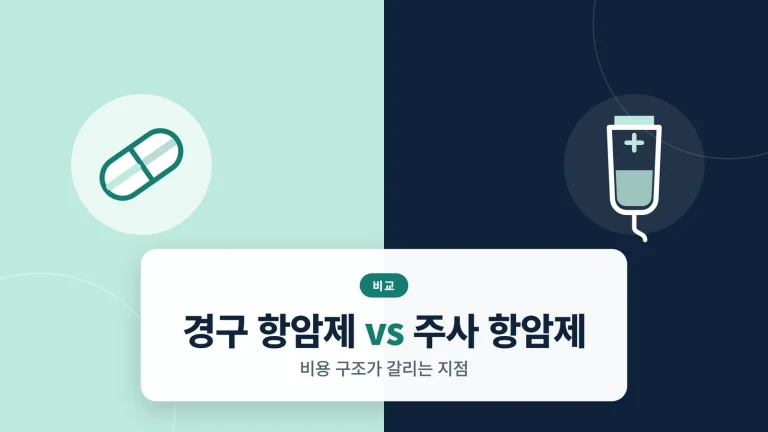 경구 항암제 주사 항암제 비용